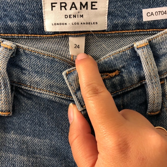 FRAME le High Straight Zip Jean - Picture 4 of 9